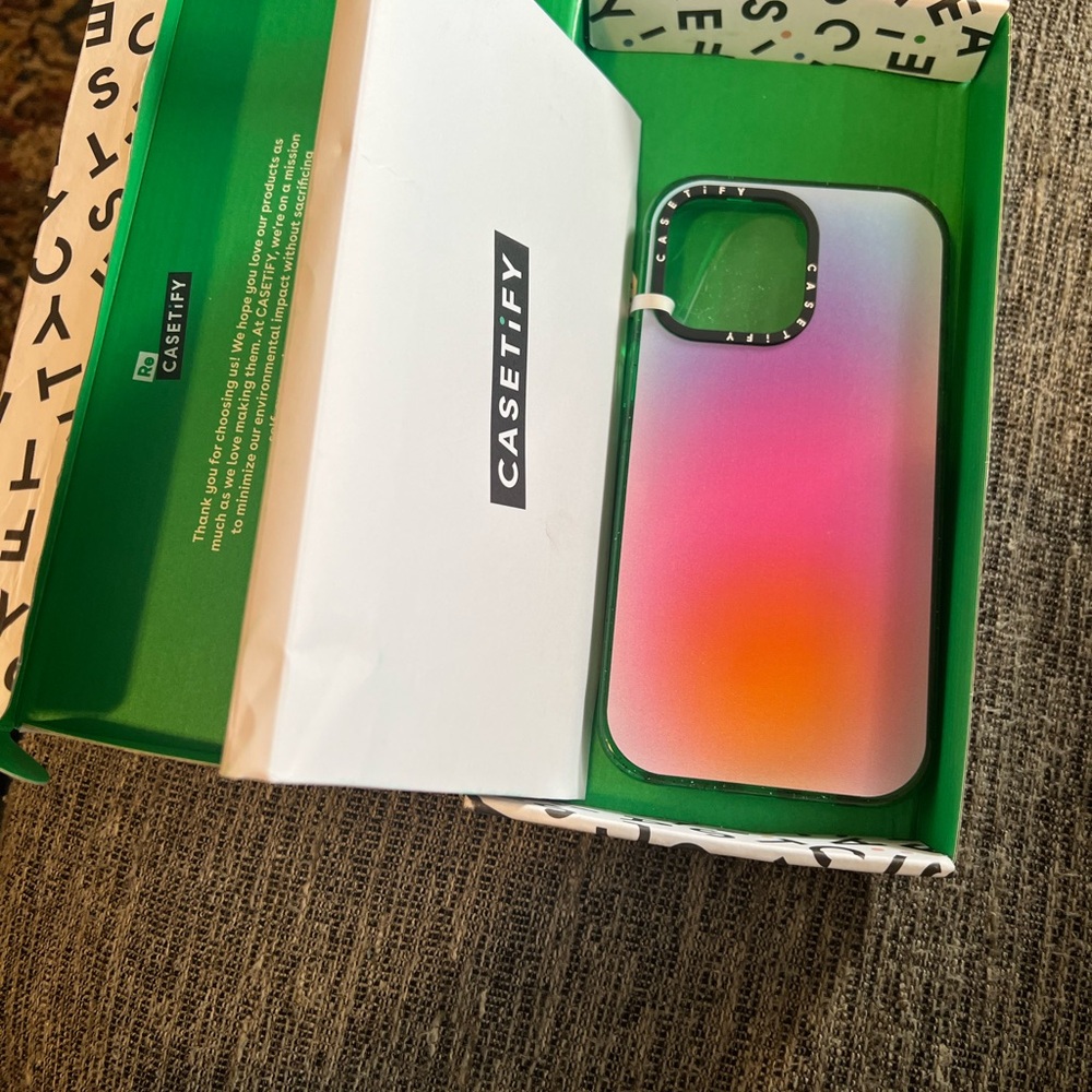 Casetify Gradient Pink Orange Purple iPhone Case